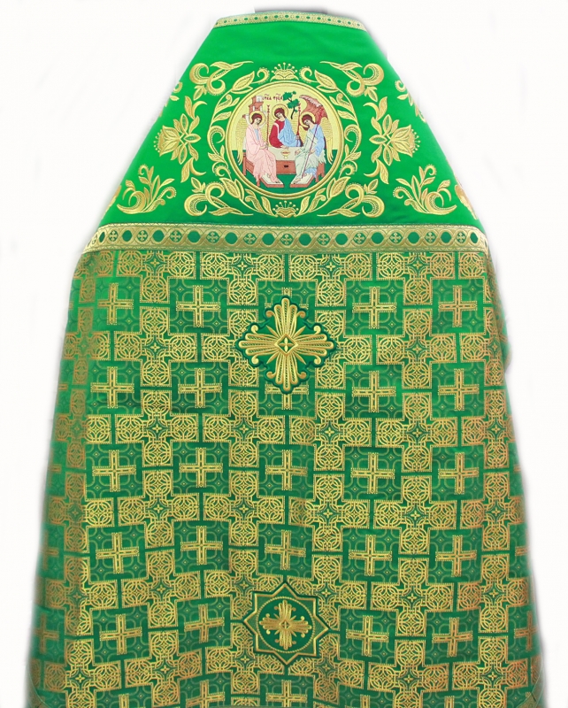 Иерейское облачение Зеленое с вышивкой ПАРЧА ― Церковные облачения - Швейная мастерская Марья-Искусница