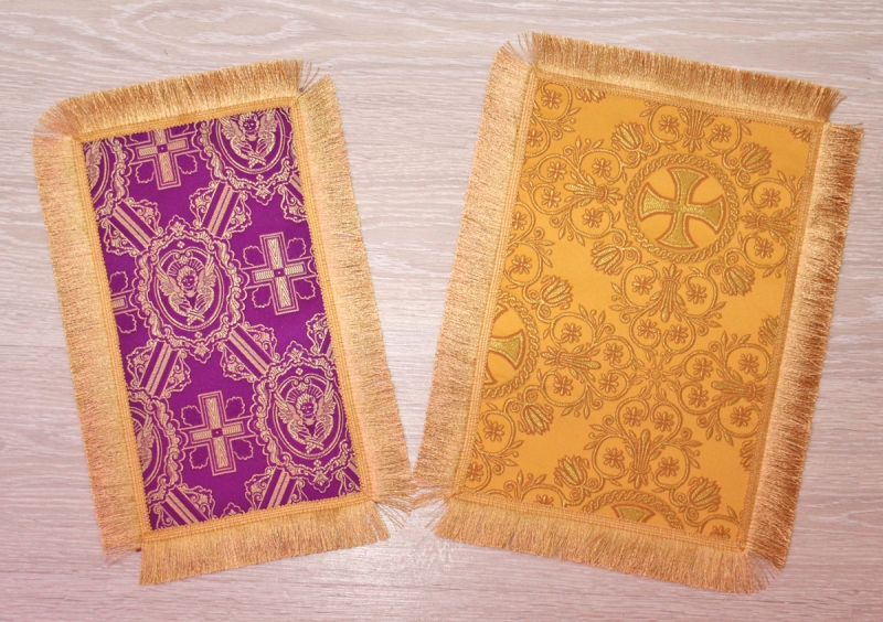 Салфеточки / подставки из церковной ткани ― Церковные облачения - Швейная мастерская Марья-Искусница