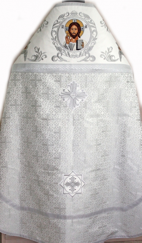 Иерейское облачение  белое с вышивкой  ПАРЧА  ― Церковные облачения - Швейная мастерская Марья-Искусница